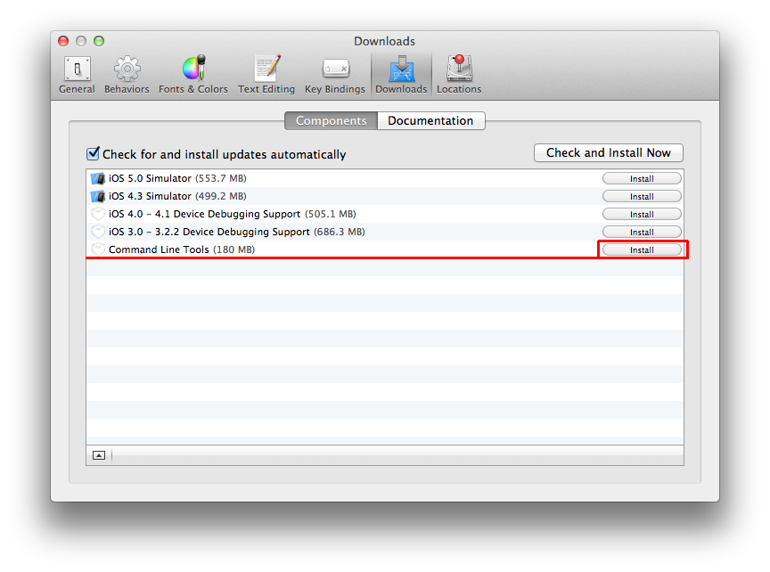 xcode for mac os x lion